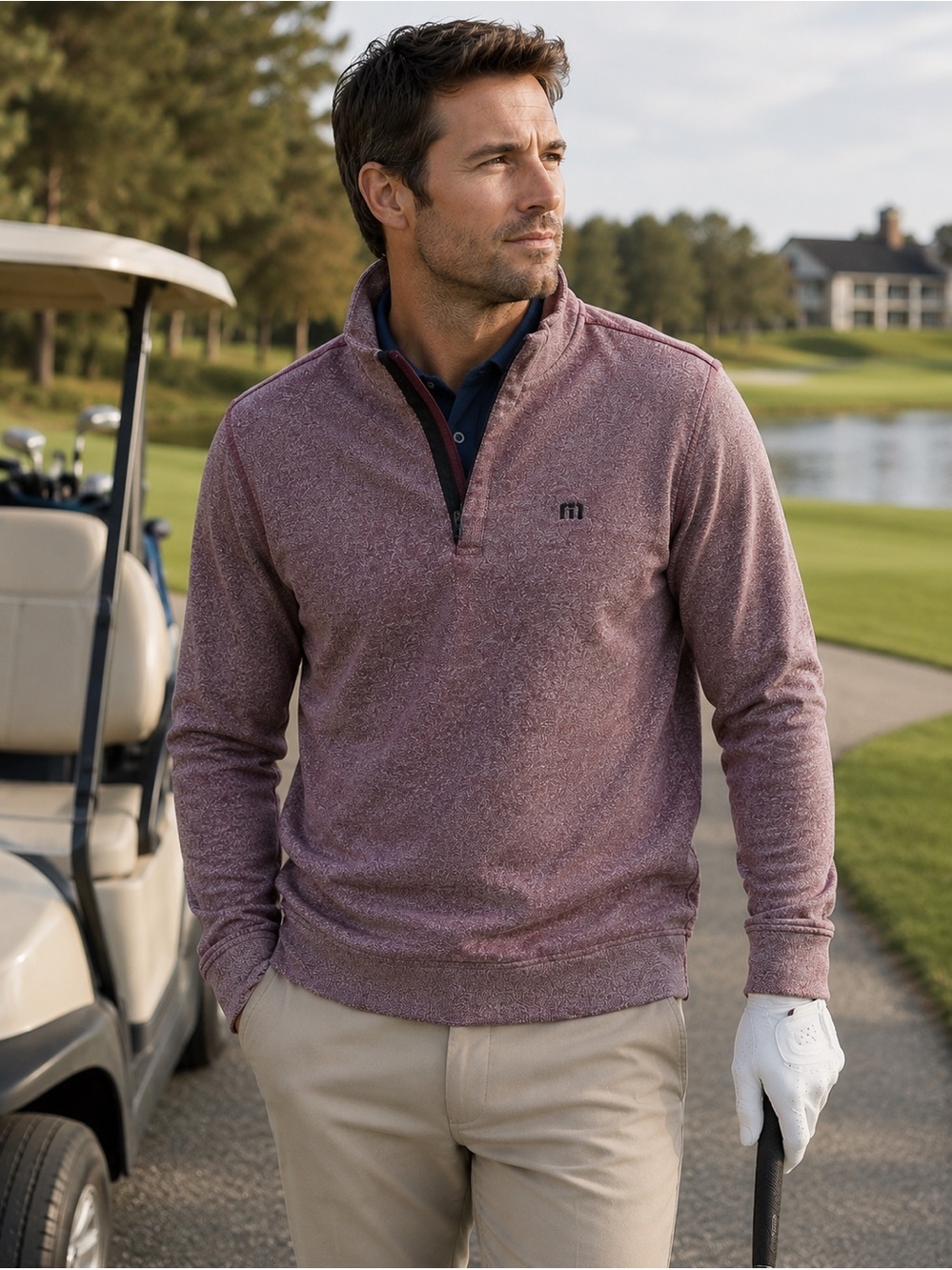 Travis Mathew Hideaway quarter zip pullover-SM